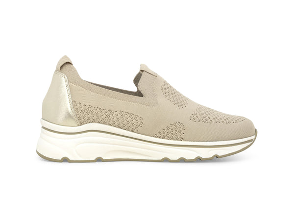 Melluso Slip-on Donna Zeppa Tomaia Tessuto Elasticizzato Beige K55711BK-247428